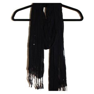 Black Sequin Scarf